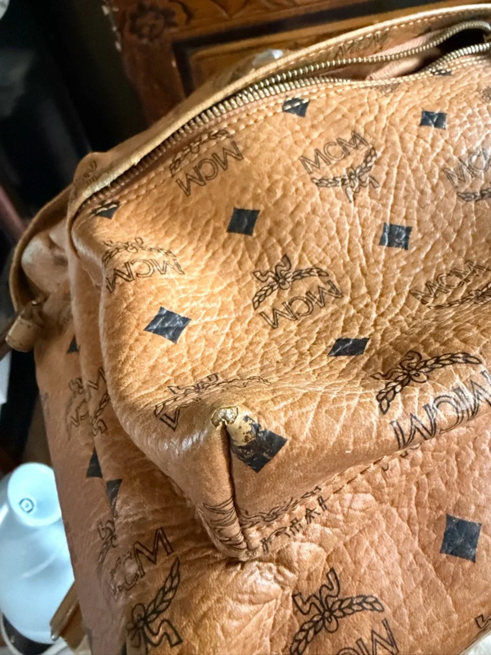 Authentic MCM Cognac Backpack - Picture 13 of 13